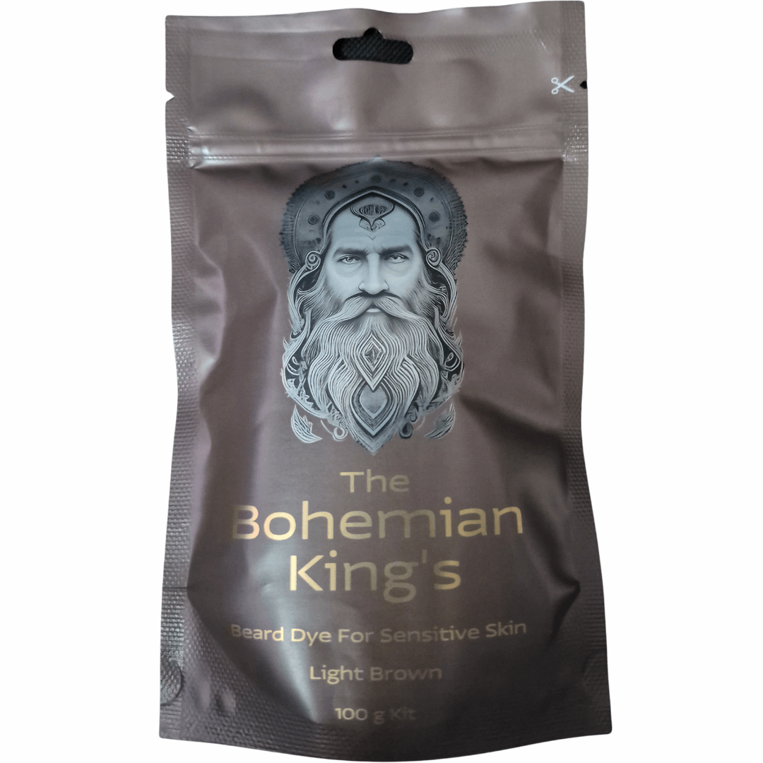 The Bohemian Kingβs Natural  & Organic Light Brown Beard Dye for Sensitive Skin