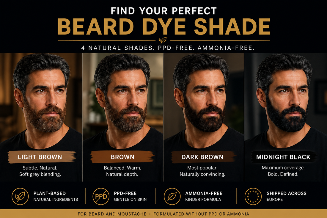 4 Popular Beard Dye Shades Examples ( AI Assisted) 