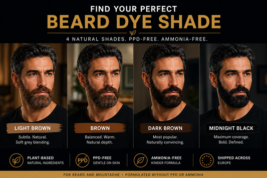 4 Popular Beard Dye Shades Examples ( AI Assisted) 