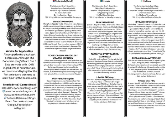 🌿 Base de tinte para barba El Rey Bohemio – Edición Brillante (100 g)