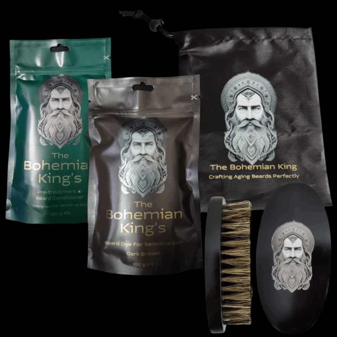 Beard Dye Essentials Pack – Natural PPD-Free Beard Dye for Sensitive Skin – €22.95