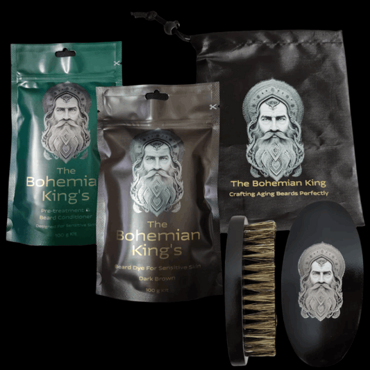 Beard Dye Essentials Pack – Natural PPD-Free Beard Dye for Sensitive Skin – €22.95
