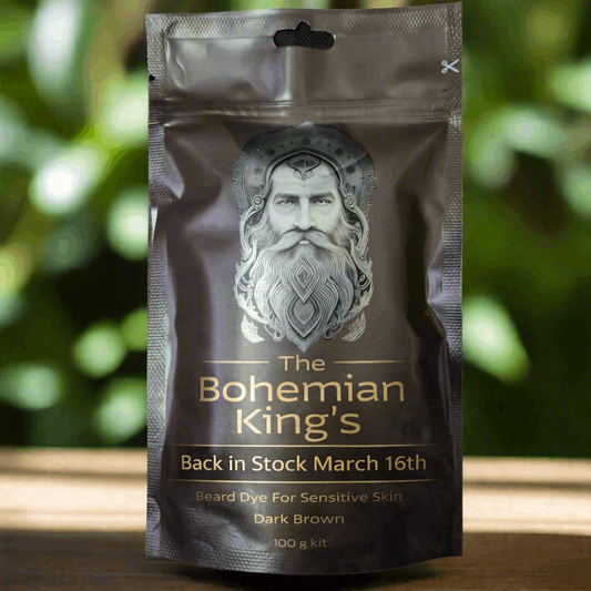 Natural  & Organic PPD Free Dark Brown Beard Dye for Sensitive Skin | The Bohemian King’s