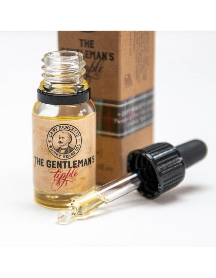 Huile à barbe au whisky Captain Fawcett's Tipple 10 ml Format voyage