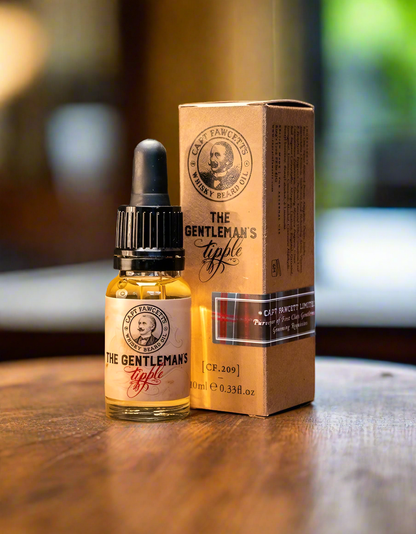 Huile à barbe au whisky Captain Fawcett's Tipple 10 ml Format voyage