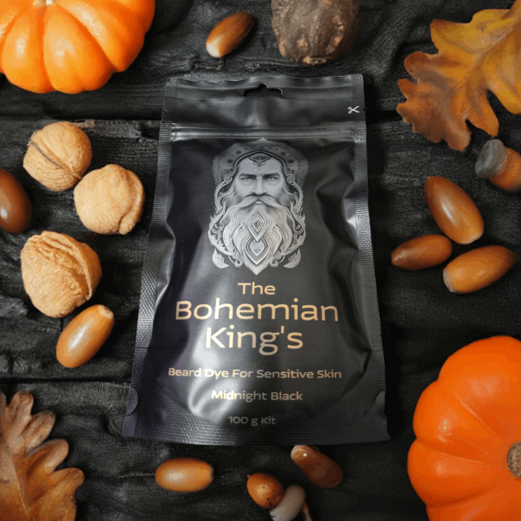 The Bohemian King's Natural  & Organic Beard Dye -Midnight Black